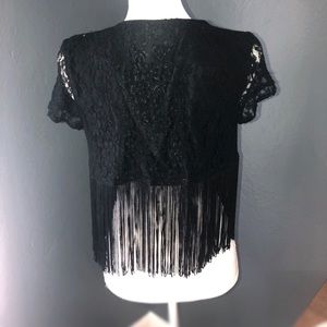 Betsy Johnson Fringe Shawl